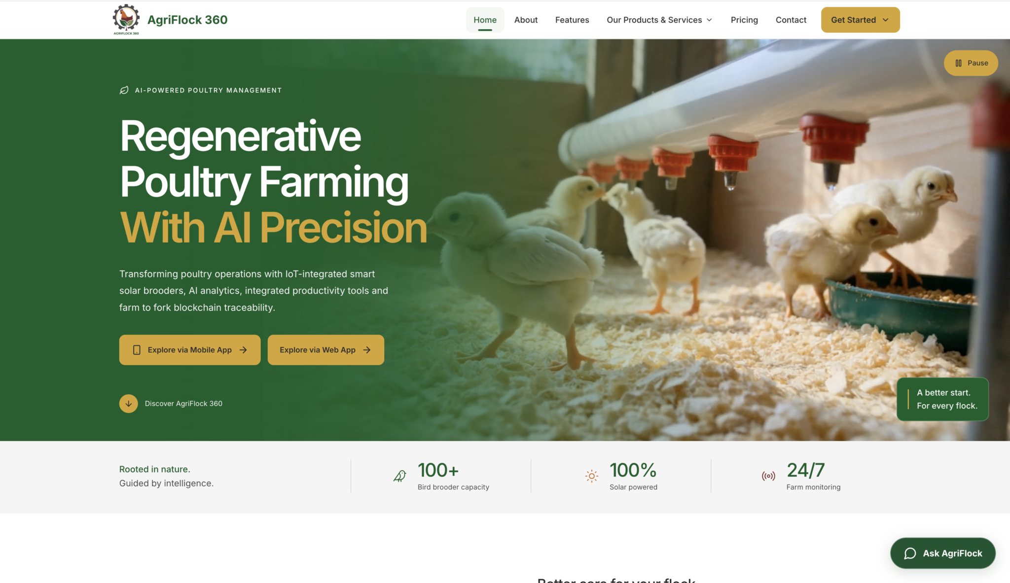 AgriFlock360 Platform Website & Mobile Application